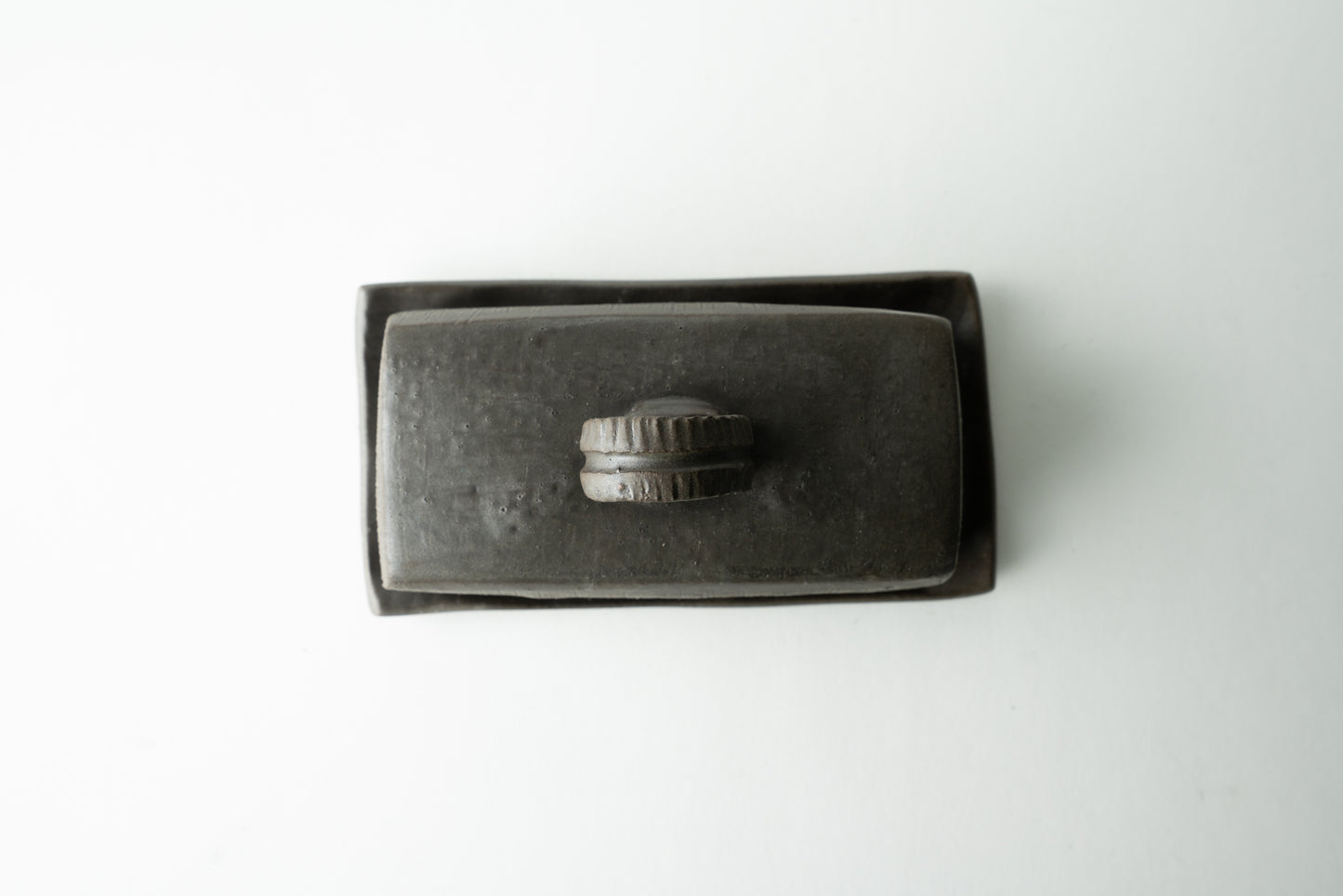 Handmade ceramic butter dish by MK Clayworks in Brevard, NC – a beautifully crafted, minimalist pottery piece for everyday use.