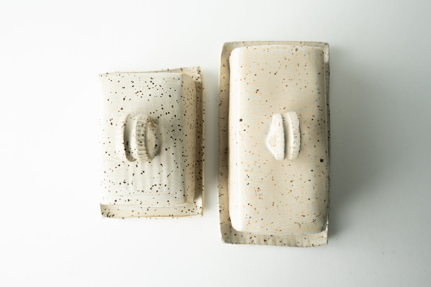 Handmade ceramic butter dish by MK Clayworks in Brevard, NC – a beautifully crafted, minimalist pottery piece for everyday use.