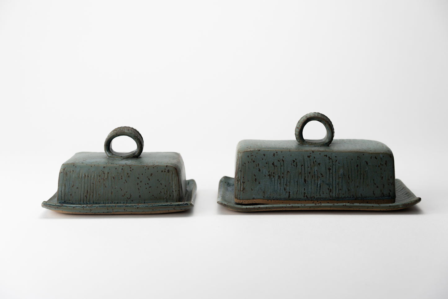 Handmade ceramic butter dish by MK Clayworks in Brevard, NC – a beautifully crafted, minimalist pottery piece for everyday use.