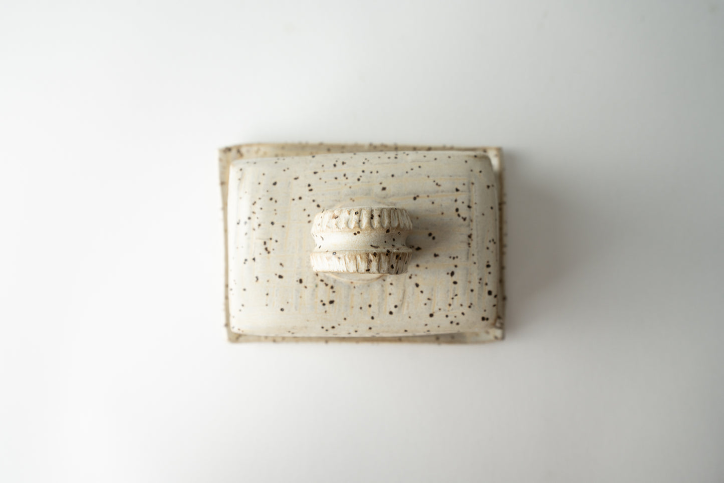 Handmade ceramic butter dish by MK Clayworks in Brevard, NC – a beautifully crafted, minimalist pottery piece for everyday use.