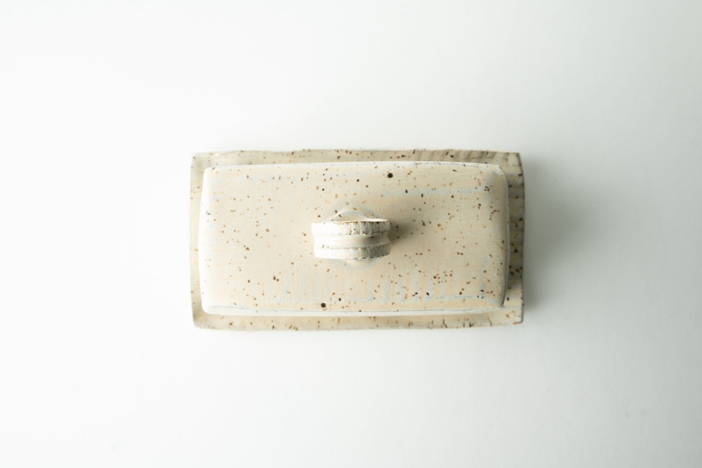 Handmade ceramic butter dish by MK Clayworks in Brevard, NC – a beautifully crafted, minimalist pottery piece for everyday use.