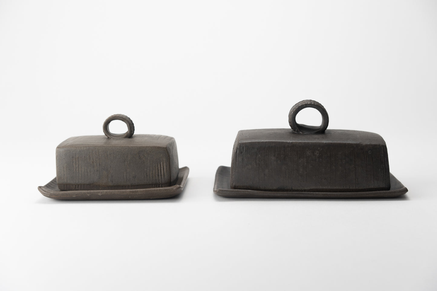 Handmade ceramic butter dish by MK Clayworks in Brevard, NC – a beautifully crafted, minimalist pottery piece for everyday use.