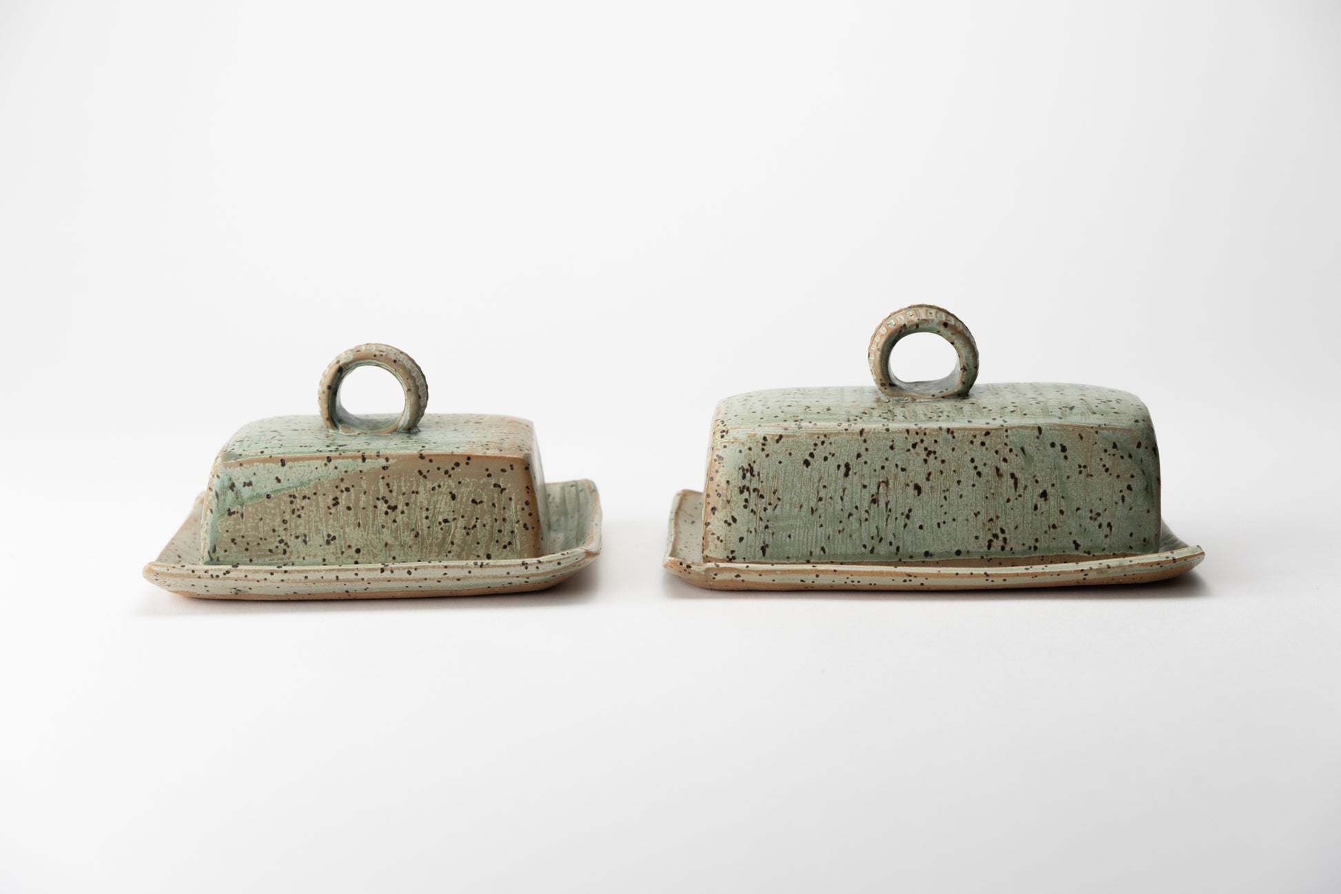 Handmade ceramic butter dish by MK Clayworks in Brevard, NC – a beautifully crafted, minimalist pottery piece for everyday use.