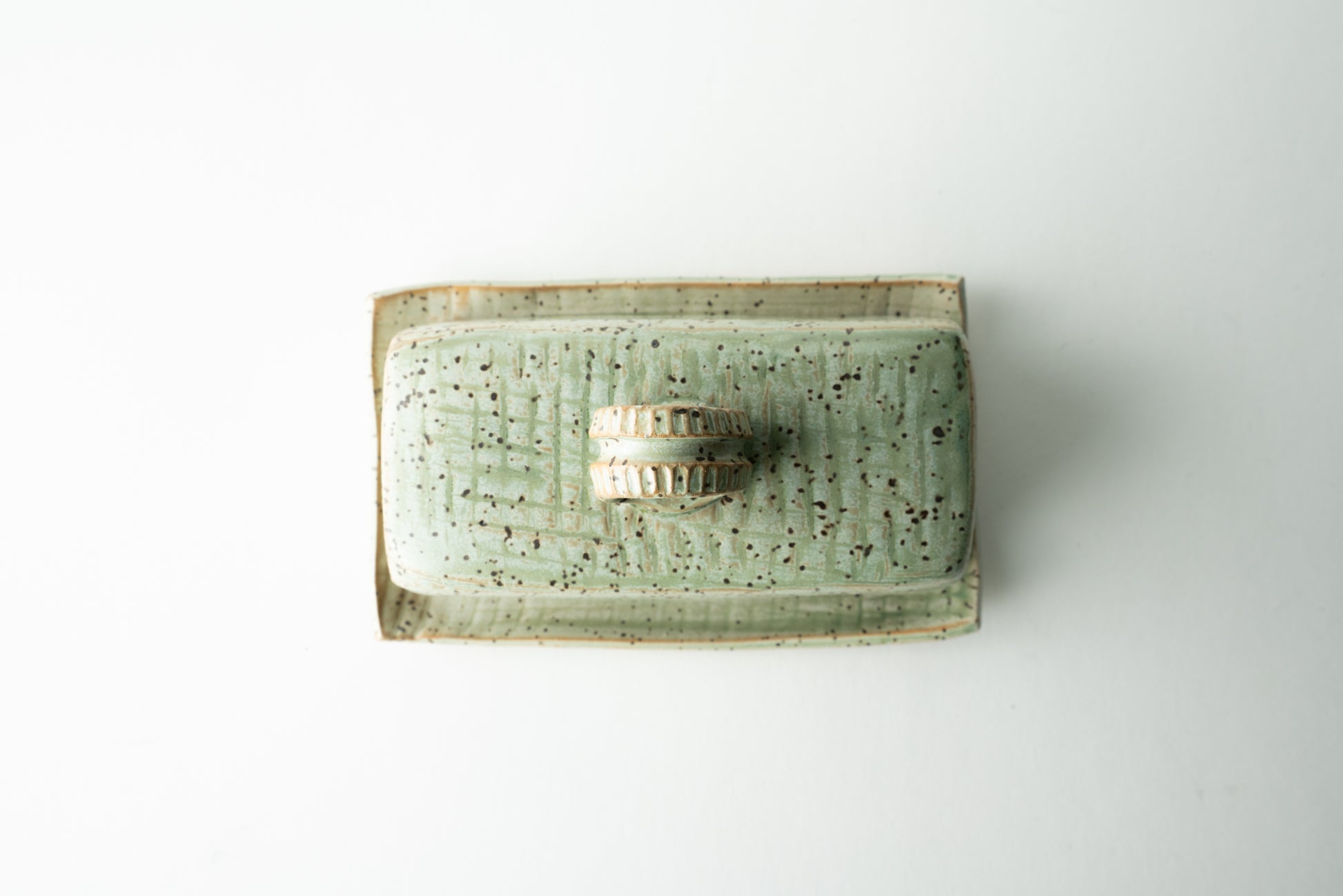 Handmade ceramic butter dish by MK Clayworks in Brevard, NC – a beautifully crafted, minimalist pottery piece for everyday use.