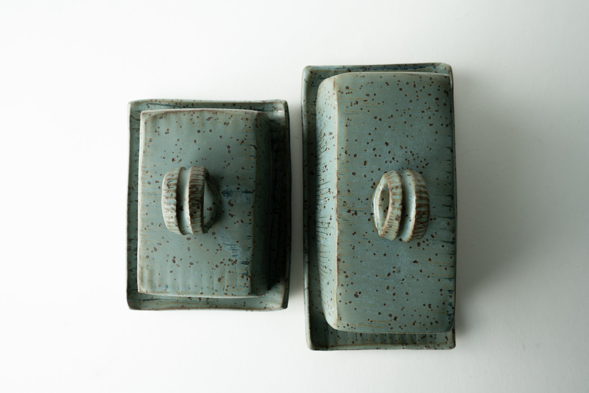Handmade ceramic butter dish by MK Clayworks in Brevard, NC – a beautifully crafted, minimalist pottery piece for everyday use.