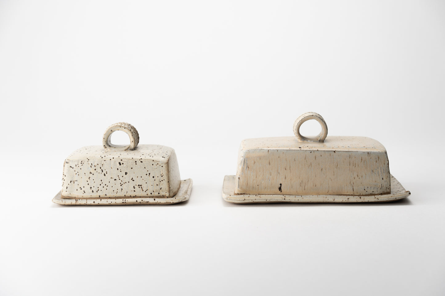 Handmade ceramic butter dish by MK Clayworks in Brevard, NC – a beautifully crafted, minimalist pottery piece for everyday use.
