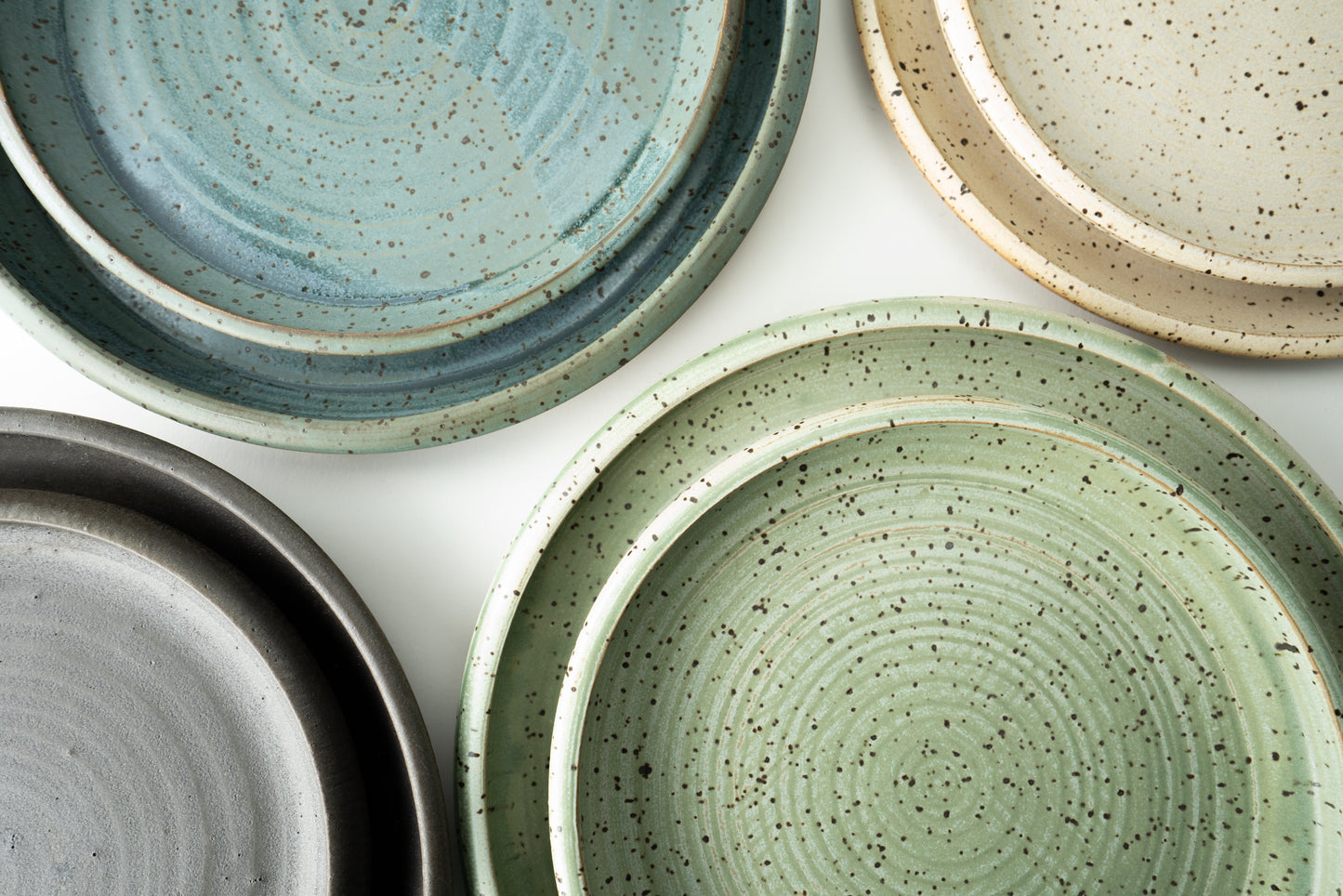 Handmade ceramic plate by MK Clayworks in Brevard, NC – minimalist, functional pottery crafted for everyday dining.