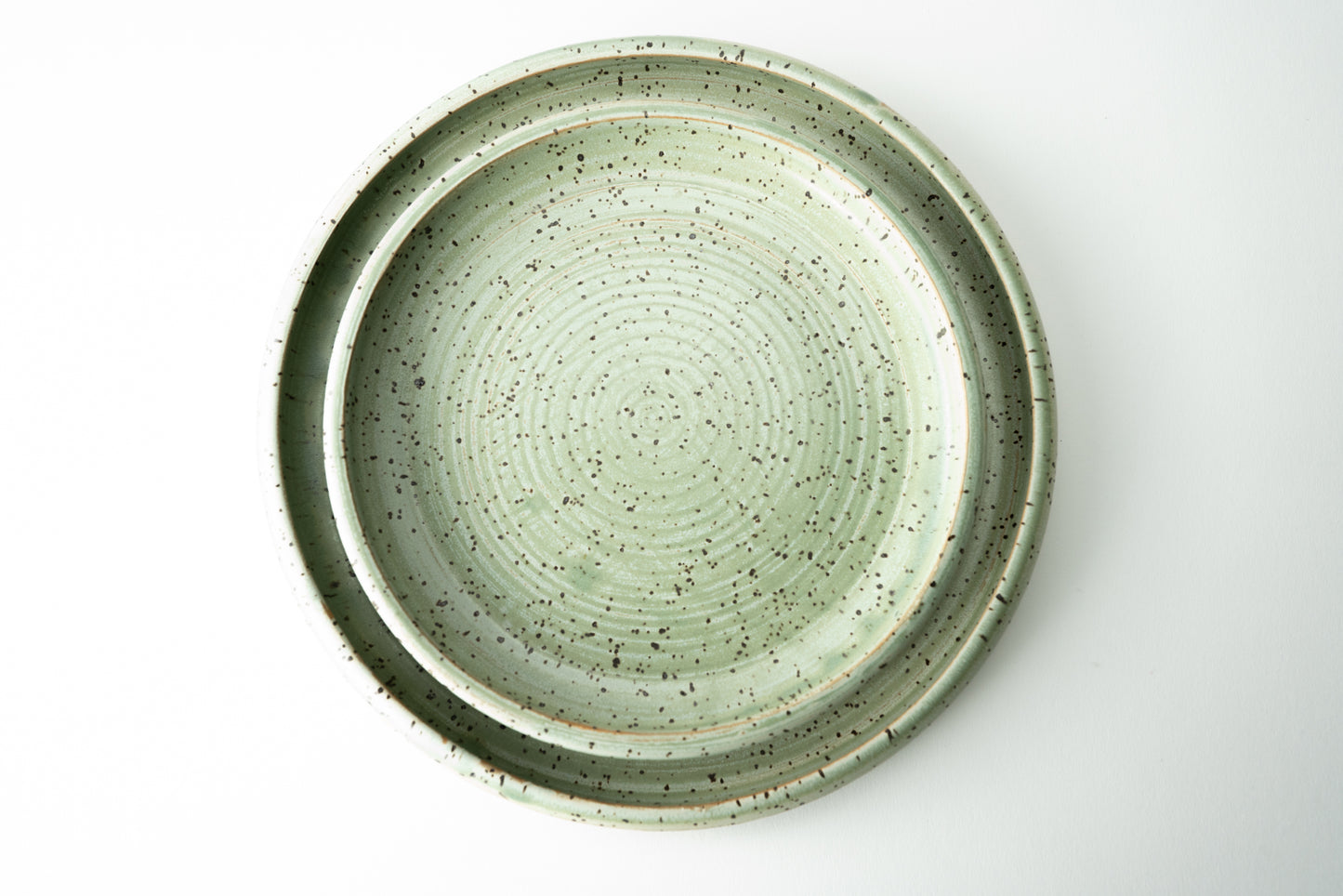 Handmade ceramic plate by MK Clayworks in Brevard, NC – minimalist, functional pottery crafted for everyday dining.