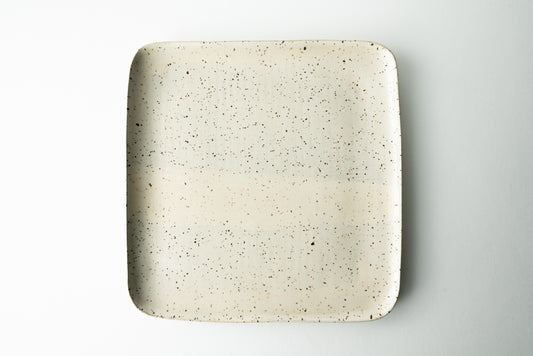 Handmade ceramic plate by MK Clayworks in Brevard, NC – minimalist, functional pottery crafted for everyday dining.