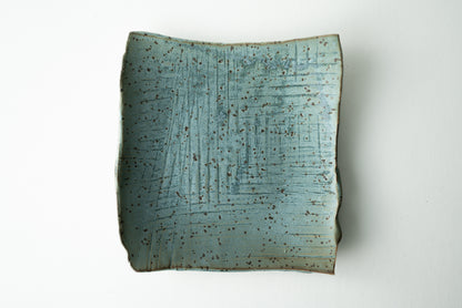 Handmade ceramic plate by MK Clayworks in Brevard, NC – minimalist, functional pottery crafted for everyday dining.
